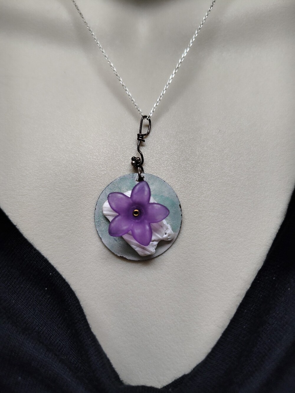 Vintage Flower Necklace - Woman's Necklace